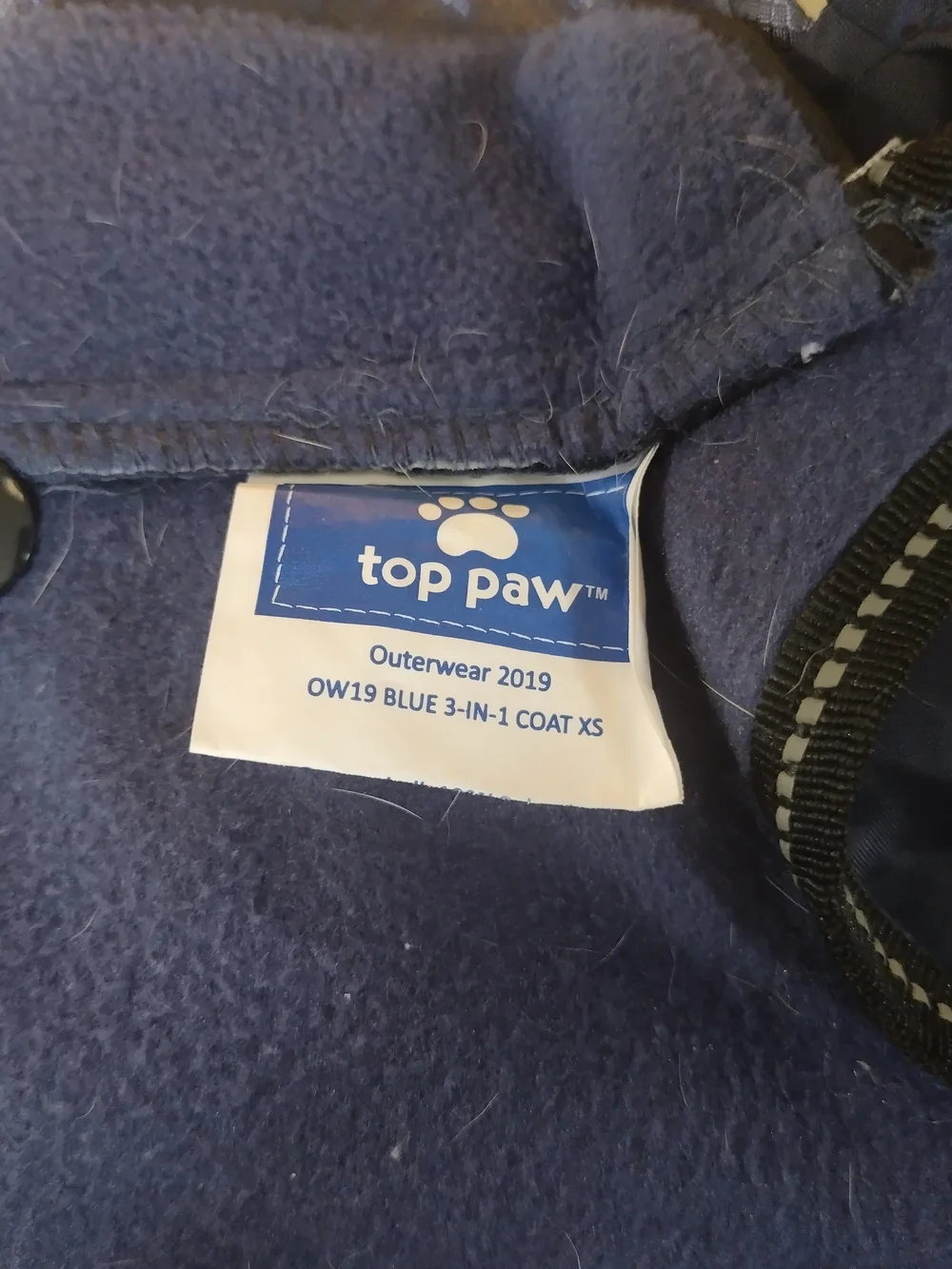 Navy and Gray Dog Raincoat